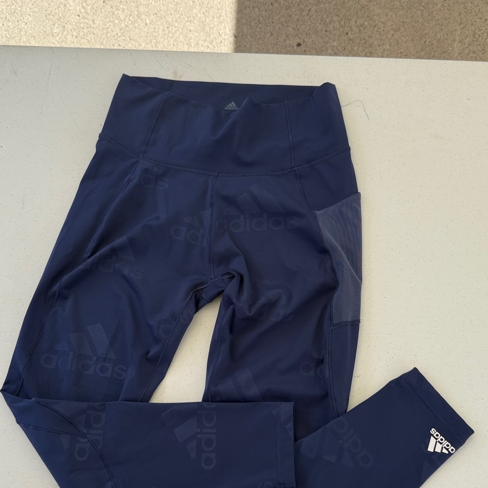 Adidas Kids Dark Blue Leggings